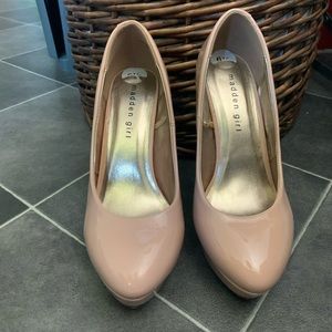 Madden Girl Nude Heels - Size 6.5